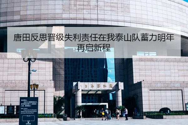 唐田反思晋级失利责任在我泰山队蓄力明年再启新程 | Dafabet